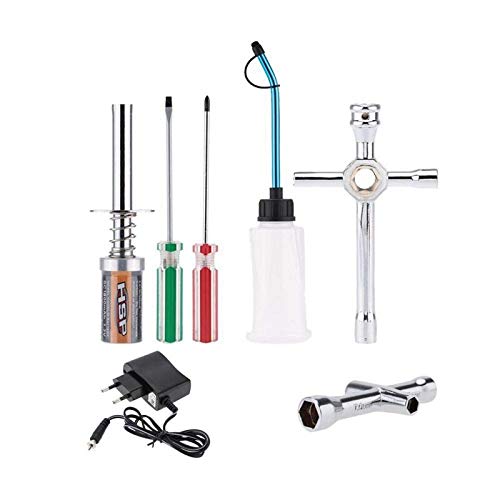 RC 80141 Rechargeable Glow Plug Starter Igniter AC Charger Ignition Kit For Nitro Engine Power 1/10 1/8 RC Car Engines - (Color: EU)