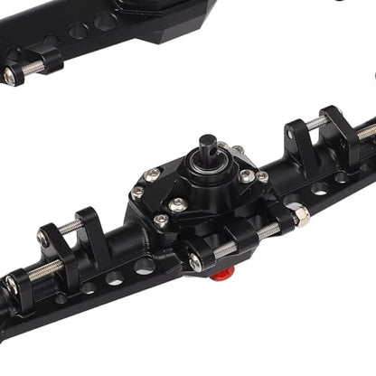 Front and Rear Portal Axle Complete Set, High Strength Aluminum Alloy Stainless Steel Metal Axle Assembly for 1/10 RC Crawler Car Enhanced Stability and Durability