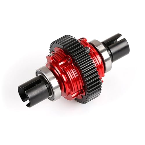 CNC Metal Complete Differential Diff.Gear Set (Red) | for 1/5 Hpi Rofun Baha King Motor Rovan Baja 5B 5T 5Sc Truck Rc Car Parts - color: Red