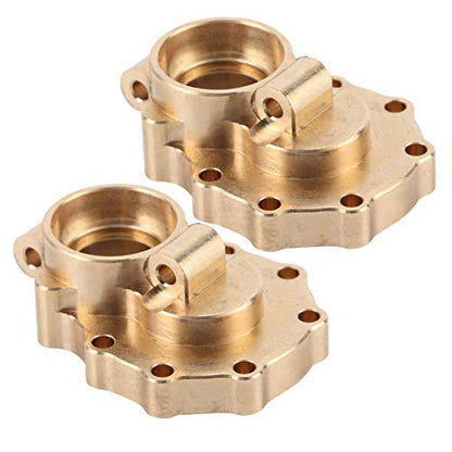 Brass Portal Cover, 1Pair Front Rear Brass Heavy Duty Steering Knuckle Portal Cover for 82056‑4 RC Crawler