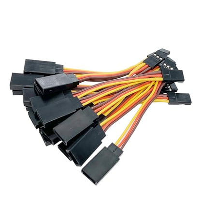 10pcs Servo Y Splitter Cable, JR Futaba 1 Male to 2 Female | RC Harness，RC extension wire for car, airplane, helicopter, drone and boat model servo wiring - style: 10PCS 1 to 2