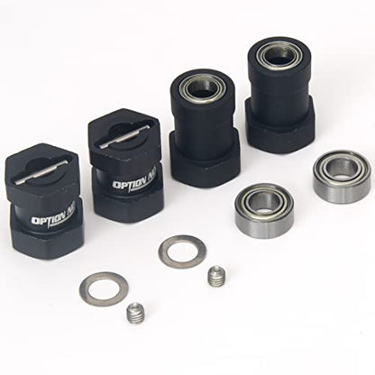 RC Car 1/10 Aluminum 12mm Hex Adapter Wheels Rims Combiner for Tamiya CW-01 Chassis Lunchbox ORV Monster Beetle Upgrade Parts