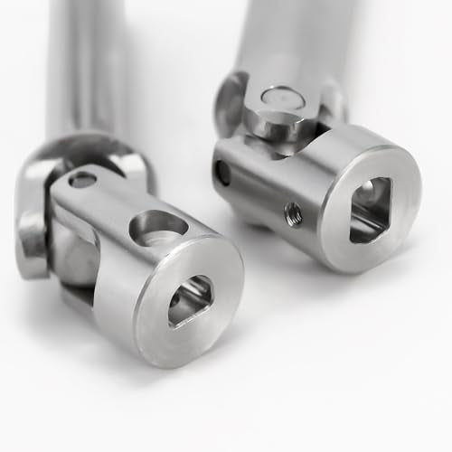 INJORA Stainless Steel Drive Shafts for TRX4M High Trail K10 F150