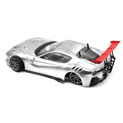 1/10 RC Car Spoiler, Aluminum Alloy Rear Wing, Universal Metal Tail Wing for 1/10 Scale On-Road Drift Racing Car, TT01,TT02,4-TEC, Red