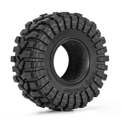 INJORA King Trekker S5 1.3" All Terrain Tires for 1/18 1/24 RC Crawler Car Upgrade, 70 * 27mm(T1314)