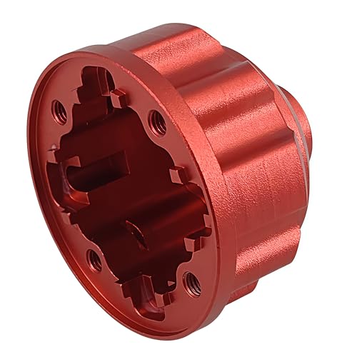 Differential Case Housing W224 for Maxx Maxx V2 Maxx Slash WideMaxx (Red) | Aluminum,Front,Center,Rear,1/8 6S,1/10,CNC Machined,Upgrade Parts,High Strength,Precision Fit - color: Red
