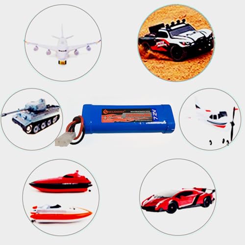 7.2V 3800mAh RC Battery with Tamiya Connector (2 Pack 7.2V 3800mAh RC Battery) - color: 2 PACK 7.2V 3800mAh RC BATTERY