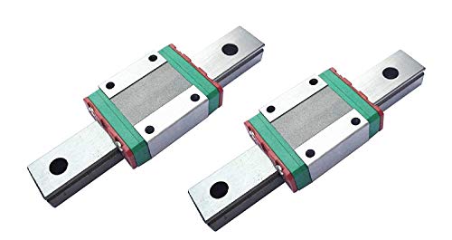 TEN-HIGH MGN9 70mm Linear Guide Rail Linear Motion Slide Rails Linear Motion Products, for 3D Printer and CNC Machine, 2pcs Rails + 2pcs MGN9C Block Bearings - size: 70mm, style: MGN9