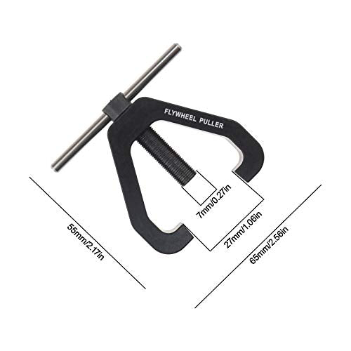 SING F LTD Black Nitro Gas Engine Flywheel Remover Puller Tool Rc Car Utility Wrench Tools for Rc 1/10 Vehicles Buggy Remote Control Toys