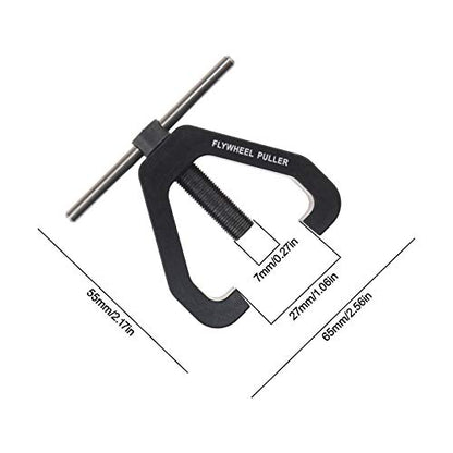 SING F LTD Black Nitro Gas Engine Flywheel Remover Puller Tool Rc Car Utility Wrench Tools for Rc 1/10 Vehicles Buggy Remote Control Toys