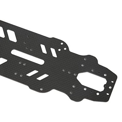 Semme RC Car Chassis Kit Accurate Composite Material Aluminum Upgrade for 3RACING S64 RC /10 Car Enhanced Drift Performance (#1)