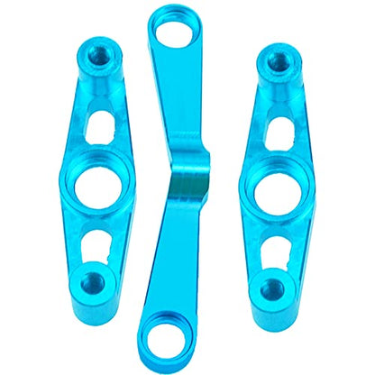 Aluminum Alloy Steering Assembly w/Bearings Compatible with Tamiya TT02 1/10 RC On Road Touring Car Upgrade Parts