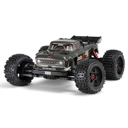 ARRMA RC Truck Outcast 4X4 4S BLX 1/10TH 4WD Stunt Truck RTR (Battery and Charger Not Included), Gunmetal, ARA4410V2T3 - color: Gunmetal