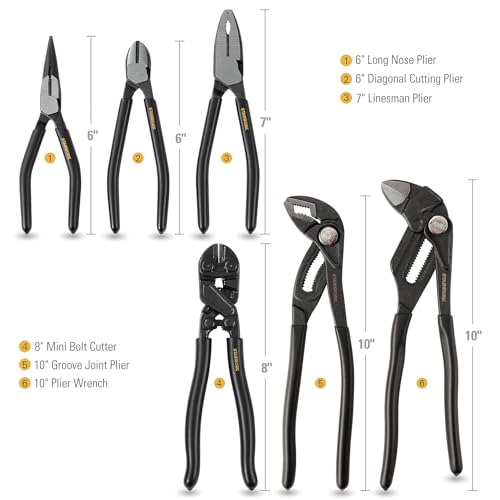 STARWORK TRUE MECHANIC™ 312-Piece Mechanics Tool Set and Socket Set, Professional【Pliers Wrench】 SAE/Metric - size: 312 PW