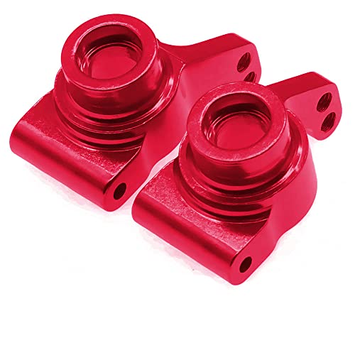 Aluminum Front/Rear Steering Hub Base C Carrier Knuckle Base C Seat Upgrade Parts for WLtoys 144001 1/14 RC Car Truck Buggy Replacement Accessories (Red)