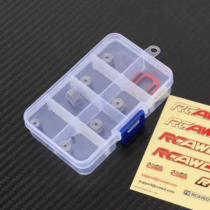 RCAWD 40CrMo Pinion Gear 16T 17T 18T 19T 20T 21T 22T, 50% Strength Upgrade, Motor Gear for Losi 1/12 RC Racecar On-Road Car & ARRMA Typhon Granite Mojave Grom
