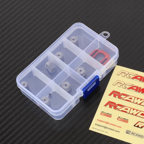 RCAWD 40CrMo Pinion Gear 16T 17T 18T 19T 20T 21T 22T, 50% Strength Upgrade, Motor Gear for Losi 1/12 RC Racecar On-Road Car & ARRMA Typhon Granite Mojave Grom