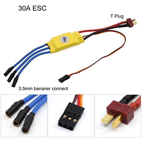 A2212 1400KV RC Brushless Motor 30A ESC Motor SG90 Micro Servo 8060 Propeller Set for RC Plane Quadcopter Fixed Wing Plane Helicopter Aircraft