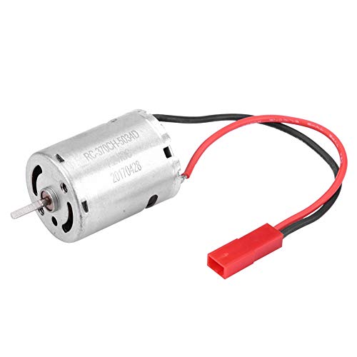 RC Brushed Motor, High Torque Durable for Off-Road Crawling, 370 Size Electric Motor for RC Hobbyists, Off-Road Enthusiasts, 1/18 Scale Trucks