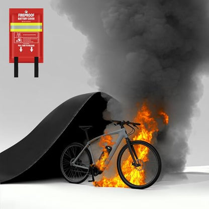Lipo Battery Fireproof Cover Battery Safe Blanket for Ebike and Escooter Storage,Charging and Discharging, EV Fire Blanket for Lithium Battery (79x118 inch) - color: 79x118 Inch