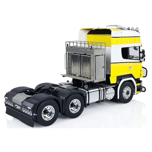 1/14 6x6 RC Tractor Truck Metal Chassis G-6181 Equipment Rack Cars Model Light Sound System Motor Servo ESC Hobby Grade Model for Adult(RTR-Edition)