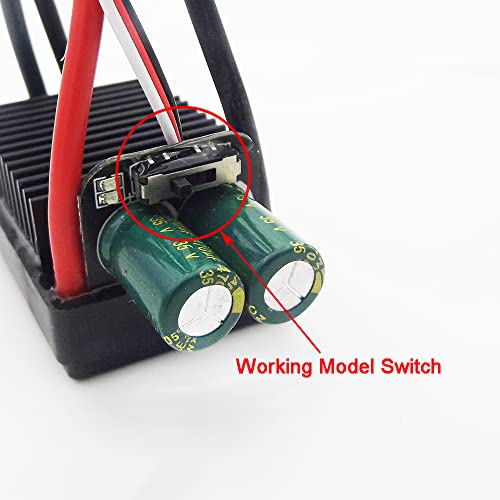 通用 12V 24V 100A ESC 997 Brush Motor Speed Controller 2-Ways Forward Backward Brake for RC Boat Marine Car Truck Tank