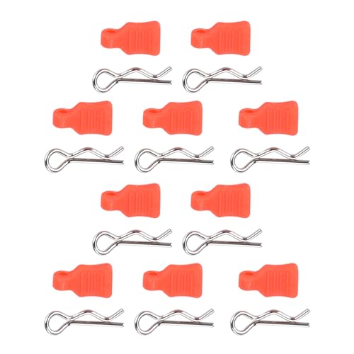 10Pcs Metal RC Body Clips with Pull Tab Replacement for AXIAL SCX24 RC Cars Spare Parts