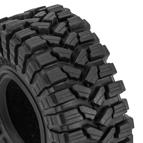INJORA King Trekker S5 1.3" All Terrain Tires for 1/18 1/24 RC Crawler Car Upgrade, 70 * 27mm(T1314)