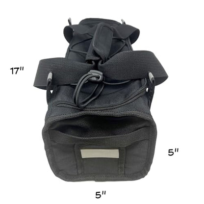 Battery Rack And Carry Bag For Ebike - Flame Resistant Material With Inner Liner And Foam Protection For Extra Ride Storage