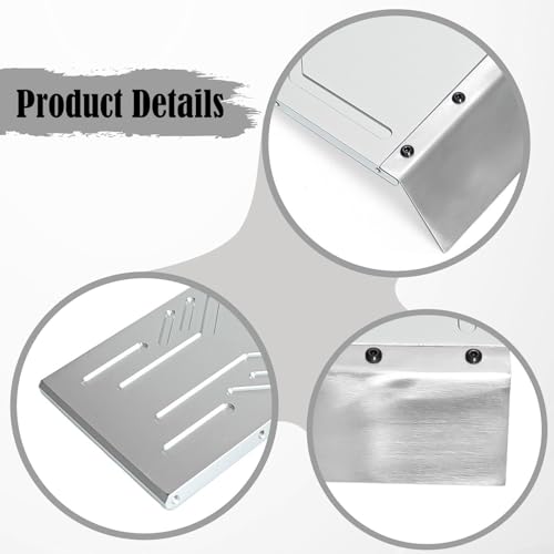 harayaa 1/7 RC Car Skid Plate Chassis Maintenance Replaces Guard Easy to Install Sturdy Protector Protection for RC Crawler 4WD, Silver - color: Silver