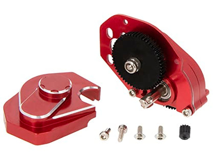 DKKY SCX24 Transmission Complete Gearbox for Axial SCX24 Bronco C10 JLU Gladiator Deadbolt 1/24 RC Crawler Upgrade Parts (Black) - color: Red