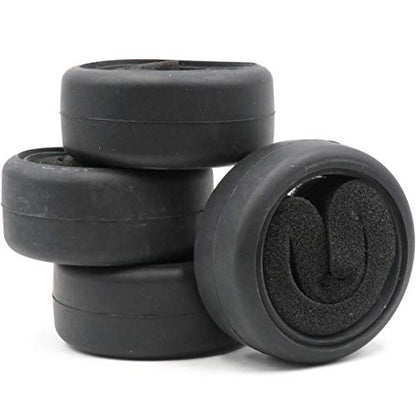 4pcs RC 1/10 On Road Slick Tire Rubber Tyre Fit for 1:10 Touring Drift Car Wheel Rim …