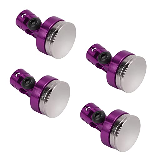 Keenso Light Aluminum Alloy RC Magnetic Body Post Set, Improve The Appearance of Your RC Car, 4 Pieces of RC Body for 1/8 1/10 Fans of Remote Control Vehicles (#1) (#2) - color: Purple