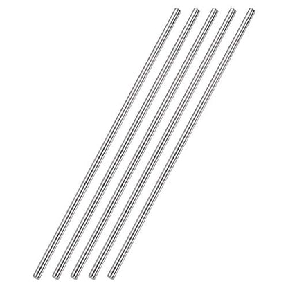 uxcell 4mm x 300mm 304 Stainless Steel Solid Round Rod for DIY Craft - 5pcs - size: 300mm