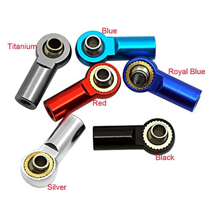 20pcs/Set Aluminum M3 Metal Ball Head Holder for Axial SCX10 Link Rod End Ball Joint for 1/10 RC Car Truck Buggy Crawler (Color : Royal Blue 20pcs)