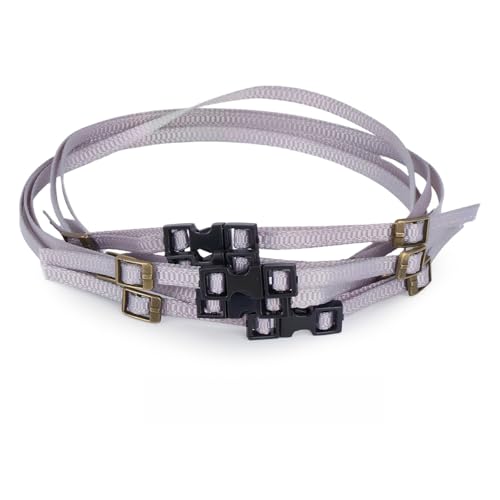 5Pcs RC Roof Rack Straps Adjustable for 1/10 1/18 1/24 Crawler TRX4 SCX10 | Nylon luggage rope secures gear on RC crawler roof racks.Fits For TRX4 TRX6 SCX10 D90 TRX4M SCX24 FCX24.5-pack upgrade Parts. - color: Gray