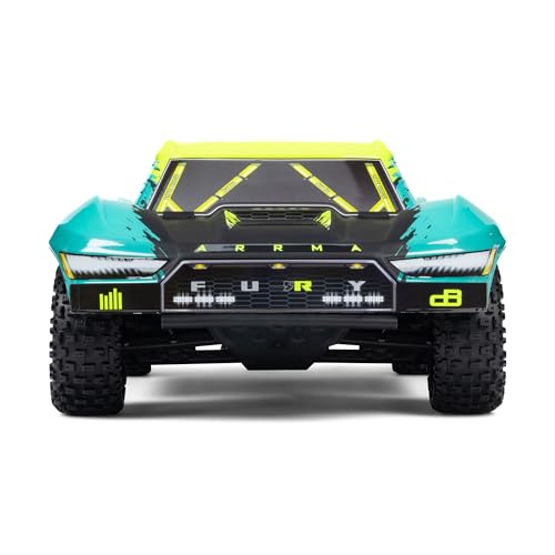ARRMA RC Truck 1/10 FURY 2wd 223S BLX Brushless Short Course Truck RTR (Battery and Charger Not Included) with DSC, Green, ARA3521T2 - color: Green