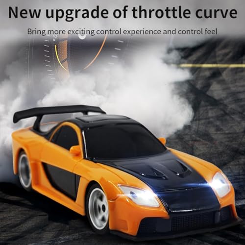 1/43 Scale RC Mini Racing Car, Full Proportional Electric Mini Racing Drift Car Model with Lights (RTR) - Standard Version - color: 4309, size: Standard Version