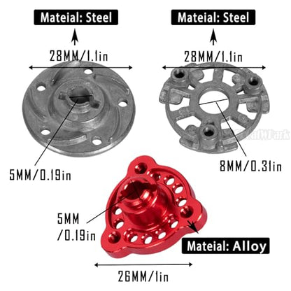 RC 48P Spur Gear (76T 83T 86T 90T) Upgrades Part for 1/10 Slash/Rustler/Stampede/Bandit 2WD (VXL),w/Slipper Clutch & Transmission Gear & Slipper Rebuild Kit & Pressure Plate,Red - color: (76t 83t 86t 90tgear) - Red