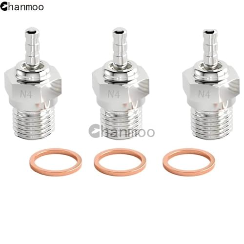 RC Glow Plugs No.4 N4#4 70117H Hot Spark Nitro Engine Parts Replace OS for 1/8 1/10 Scale RC Car Truck Buggy Traxxas Losi HPI Redcat HSP Himoto 3PCS - size: N4 3PCS