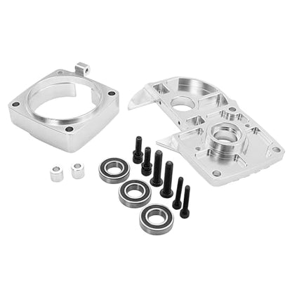 FLMLF CNC Metal Quick Release Clutch Bell Support Frame Kit for 1/5 Hpi Rofun BAHA Rovan Km Baja 5b Ss 5t 5sc Rc Car Parts (Silver) - color: Silver