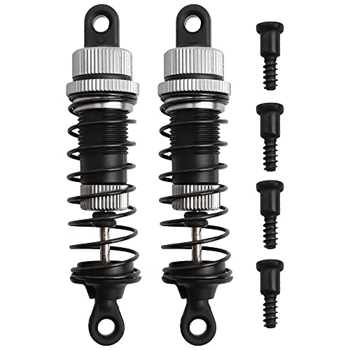 9201E RC Cars Aluminum Alloy Shocks Absorber PX9200-18 Accessories Spare Parts for 1:10 9201E 9203E 9205E 9206E 9200 Trucks 200E 210E RC Cars - color: 2 Pcs Grey