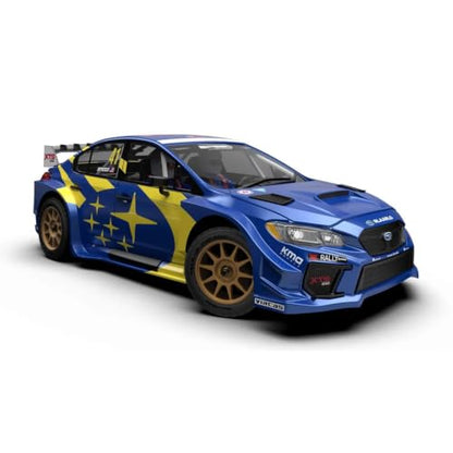 Rlaarlo XTS-S10 1/10 Scale 4WD RTR Carbon Fiber Brushless RC Rally Car, 3652-3300KV 80A Sensored ESC 3S Rally Suspension - color: Blue (Xts-s10)