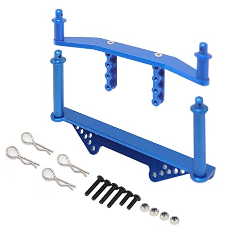 Replacement RC Car Front & Rear Body Mounts Posts for Traxxas 1/10 Slash 2WD Aluminum Alloy Durable RC Car Upgrade Accessories - color: Blue