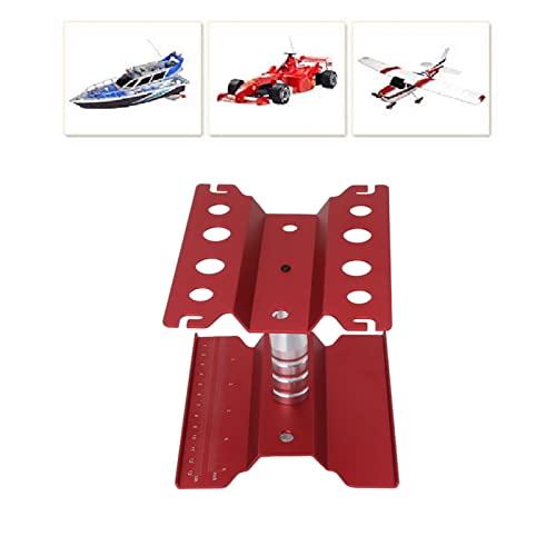 AYNEFY Rc Car Work Stand,Aluminum 360 Degree Rotation RC Car Maintenance Workstation Repair Table RC Car Display Bracket for Off Road Vehicle Shipping Drafting Tables(Red) - color: Red