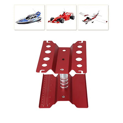 AYNEFY Rc Car Work Stand,Aluminum 360 Degree Rotation RC Car Maintenance Workstation Repair Table RC Car Display Bracket for Off Road Vehicle Shipping Drafting Tables(Red) - color: Red