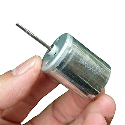 GTPBAO Power Science DIY Hobby Toy Model Motor, DC 6V 12V 10000RPM, Mini 370 Motor with Precious Metal Brush, 23mm Long Shaft 6-Pole Rotor, High Speed Large Torque Engine Projects