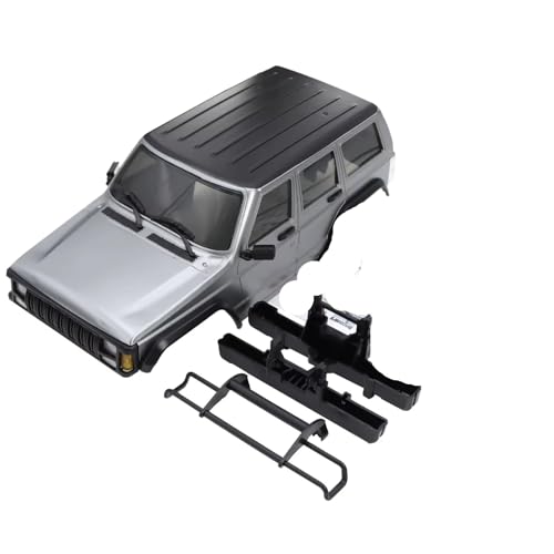 RC car Components Compatible with TRX4M for Bronco 1/18 RC Crawler Car Upgrade Parts Special Material Hardtop Shell with Bumper 6.10in Wheelbase(Gray) - color: Gray