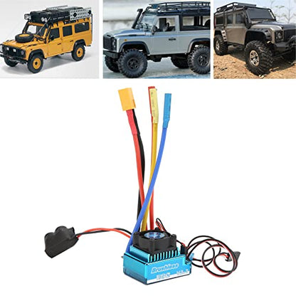 Socobeta 120A RC Brushless ESC with XT60 Plug, Programmable Speed Controller for 1/10 & 1/8 Scale RC Cars