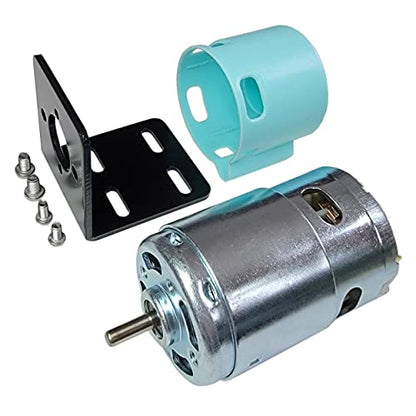 895 DC Motor, 12V 24V 7500-15000rpm Ball Bearing Large Torque High Speed Double Shaft Motor High Power Low Noise Motor for Circular Saw DIY Drill - style: 895 motor